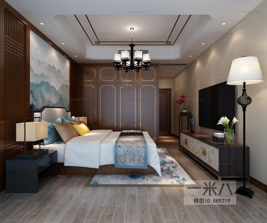 New Chinese Style Bedroom