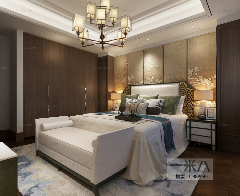 New Chinese Style Bedroom