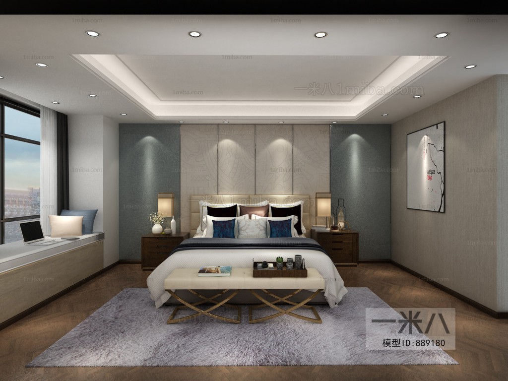 New Chinese Style Bedroom