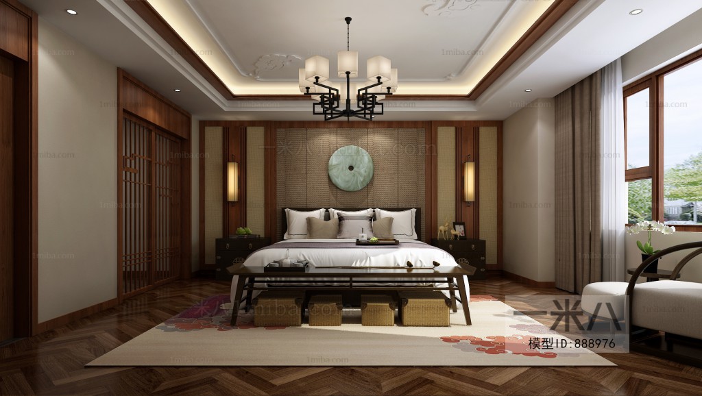 New Chinese Style Bedroom