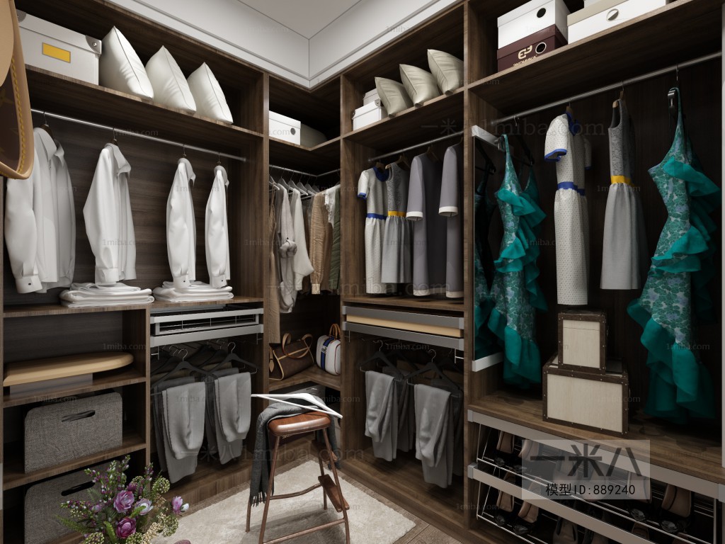 Modern Clothes Storage Area