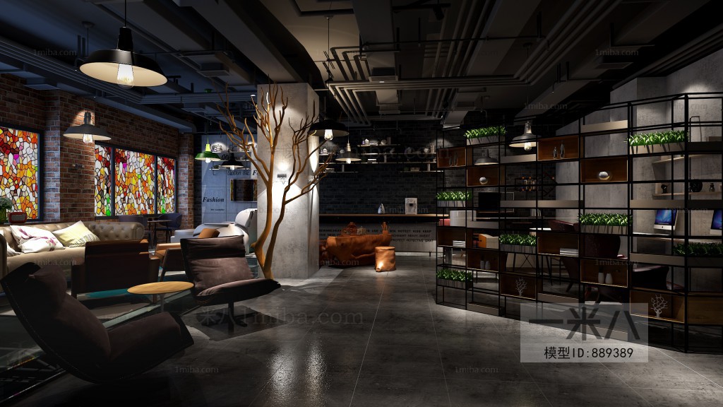 Industrial Style Hotel Space
