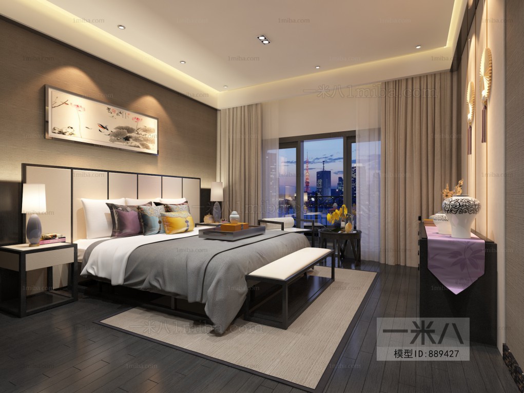 New Chinese Style Bedroom