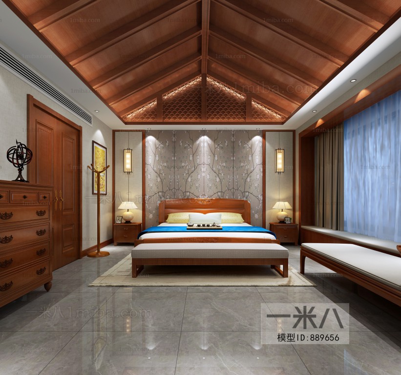 New Chinese Style Bedroom