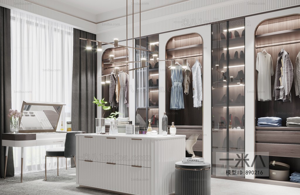 Modern Clothes Storage Area