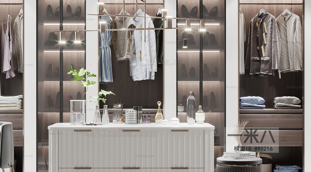 Modern Clothes Storage Area