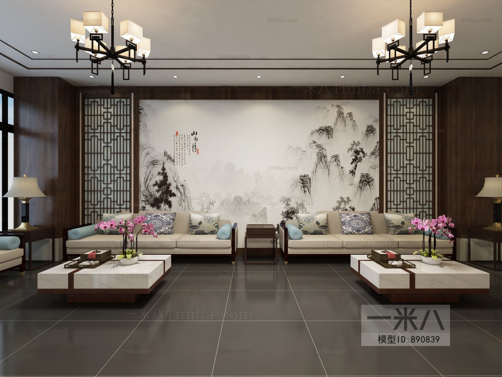 New Chinese Style Lobby Hall