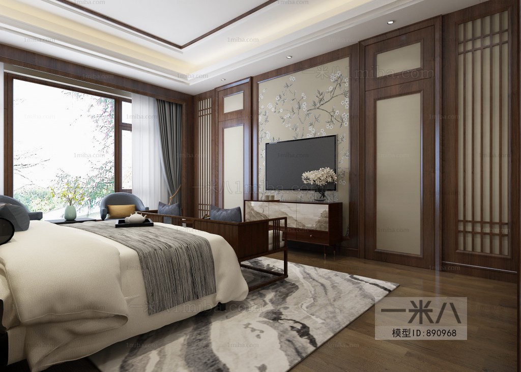 New Chinese Style Bedroom