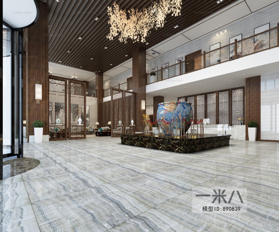 New Chinese Style Lobby Hall