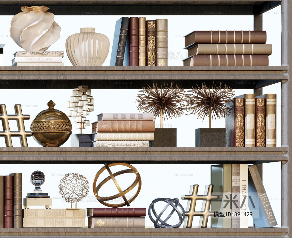 Simple European Style Bookshelf