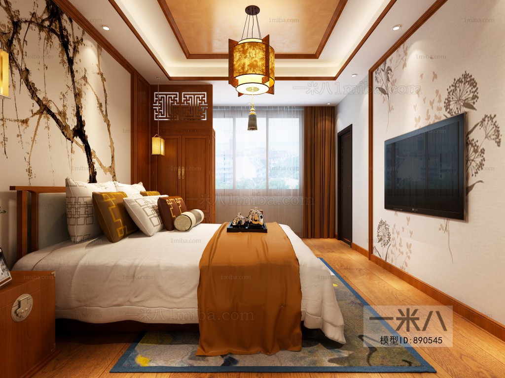 New Chinese Style Bedroom