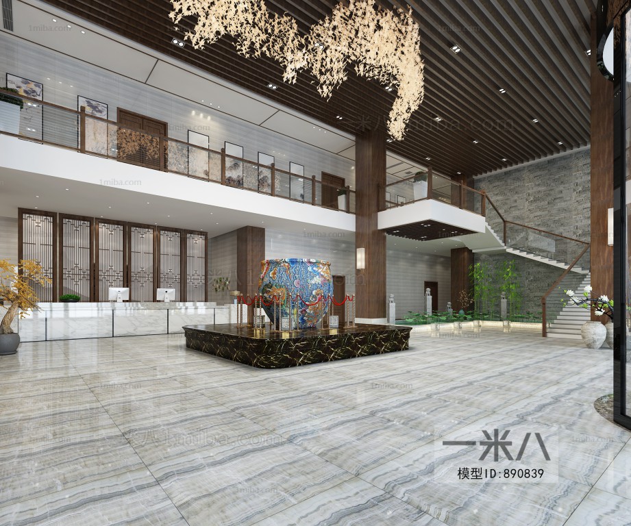 New Chinese Style Lobby Hall