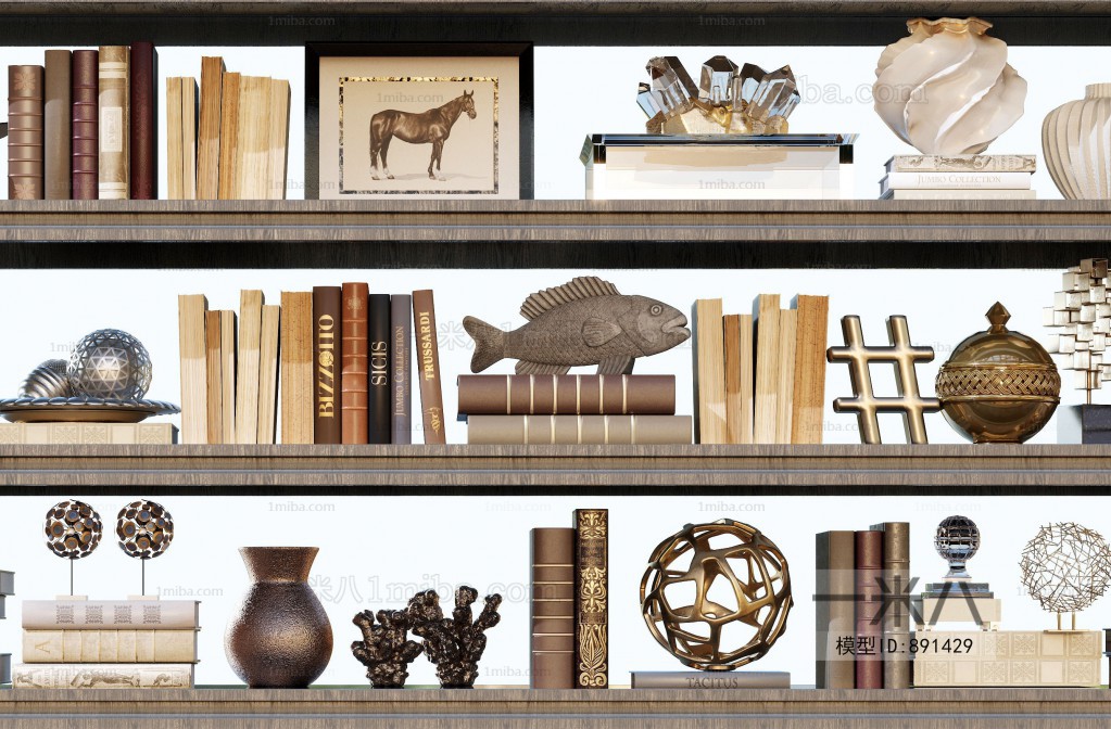 Simple European Style Bookshelf