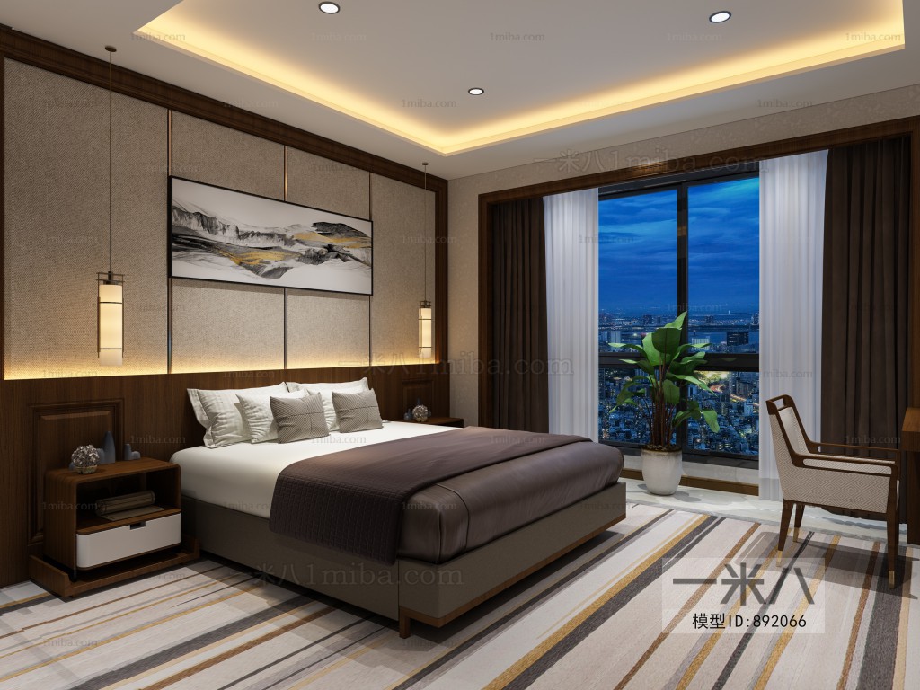 New Chinese Style Bedroom