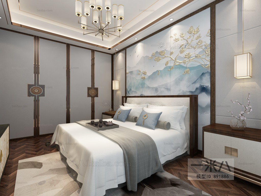 New Chinese Style Bedroom