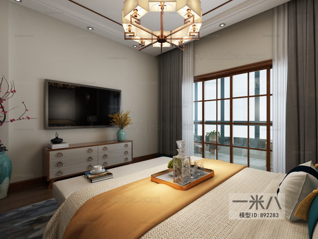 New Chinese Style Bedroom