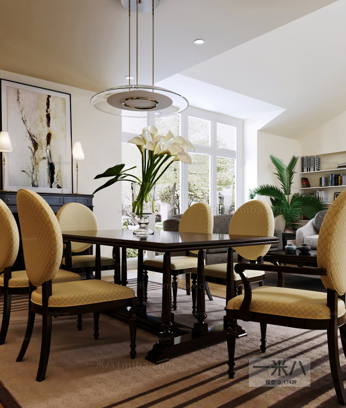 American Style Simple European Style Dining Table And Chairs