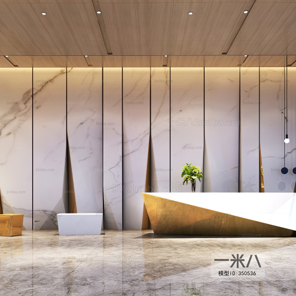 Modern Office Reception Desk