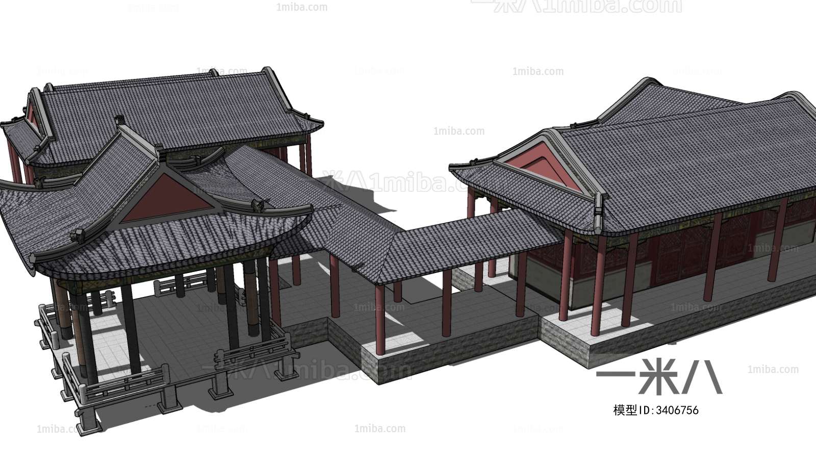 Chinese Style Ancient Architectural Buildings