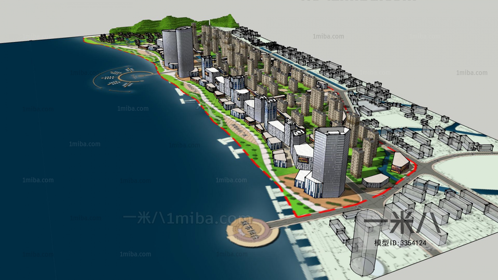 Modern Architectural Bird's-eye View Planning