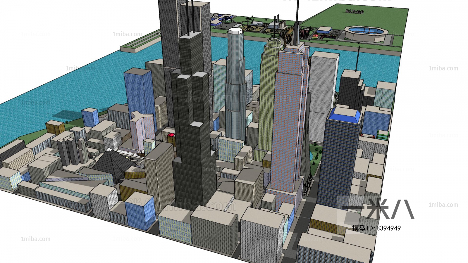 Modern Architectural Bird's-eye View Planning