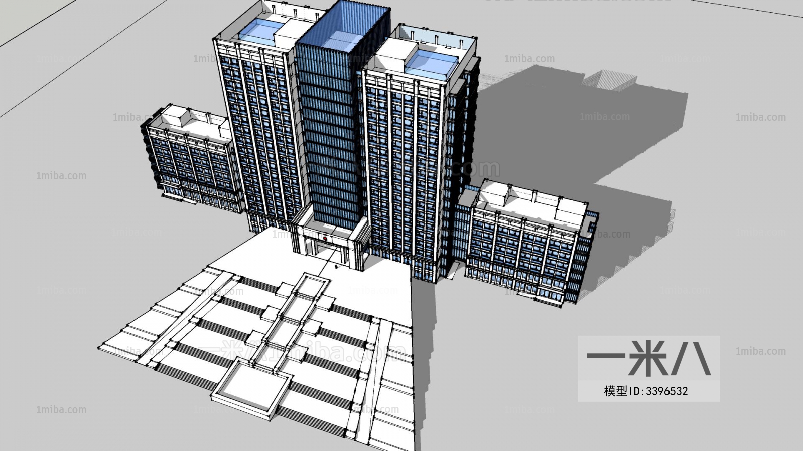 Modern Architectural Bird's-eye View Planning