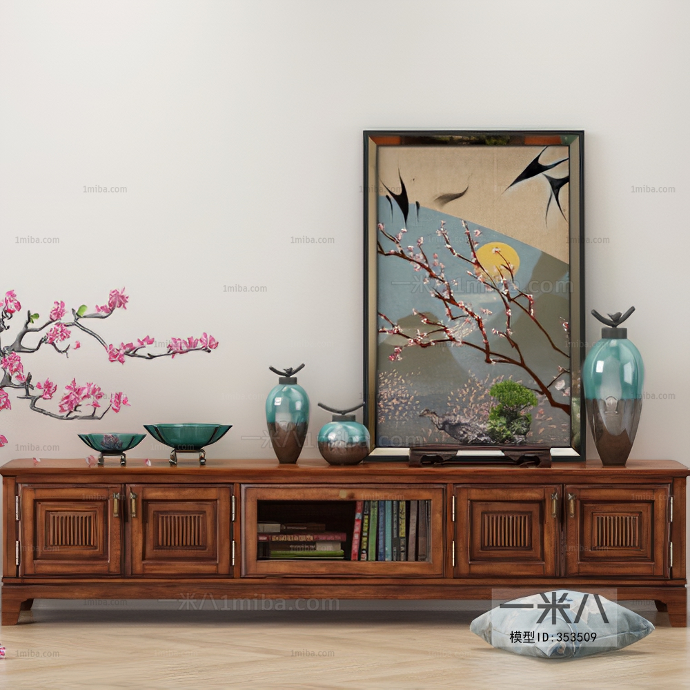 New Chinese Style TV Cabinet