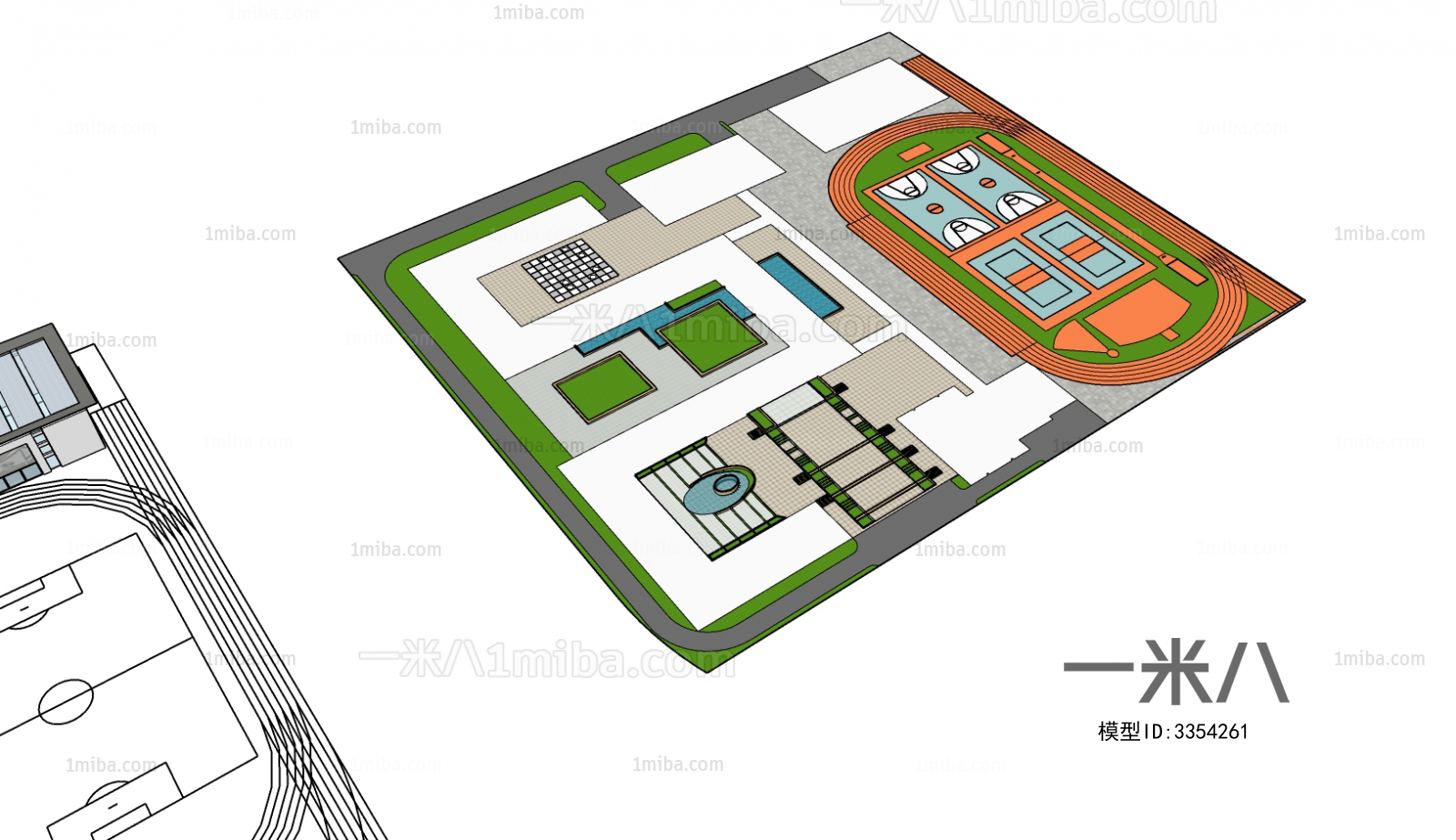 Modern Architectural Bird's-eye View Planning