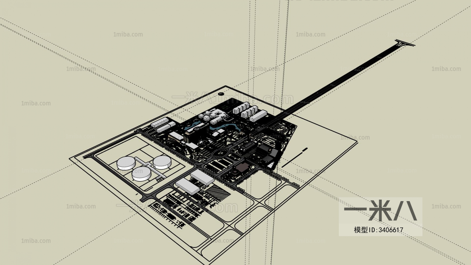 Modern Architectural Bird's-eye View Planning