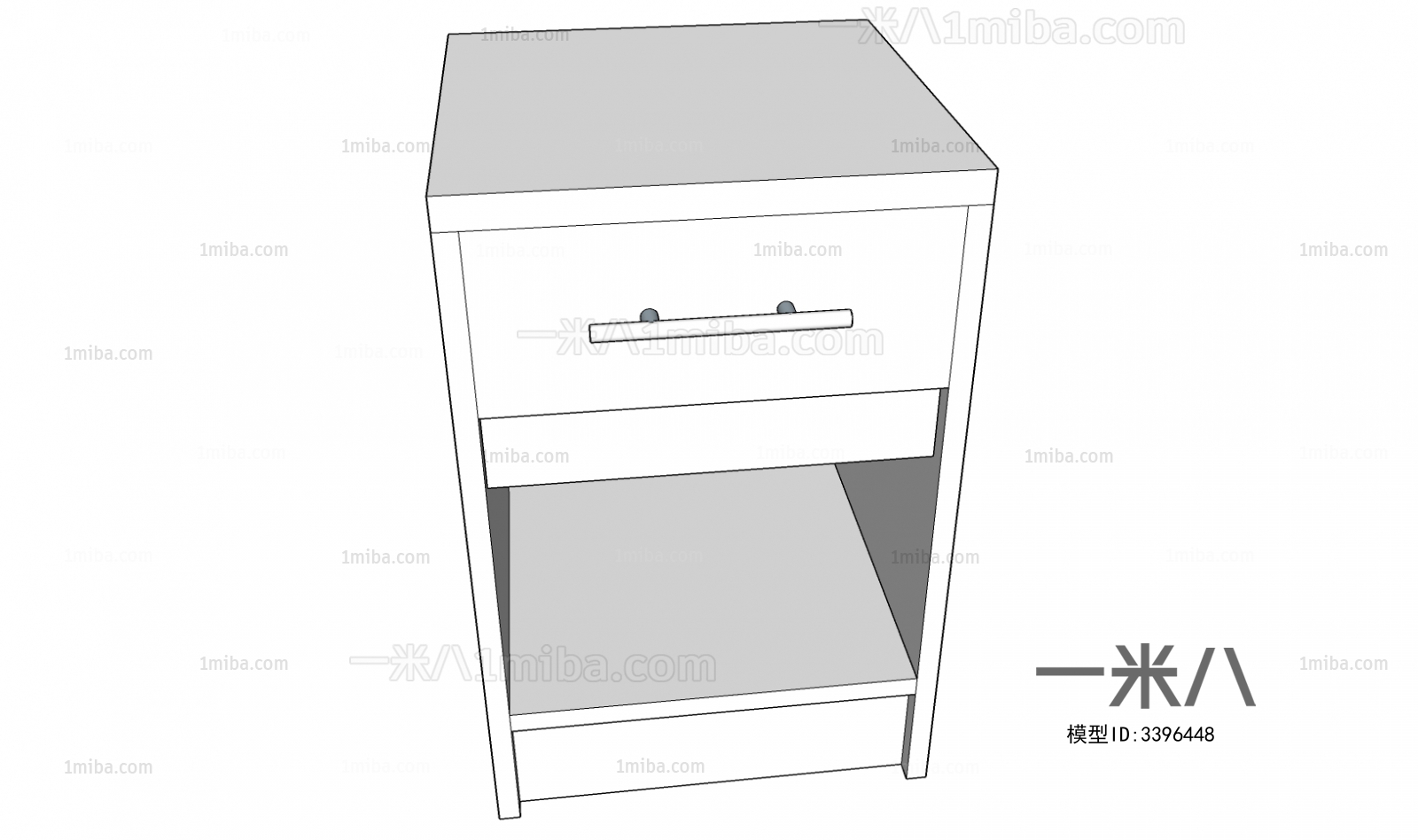 现代床头柜