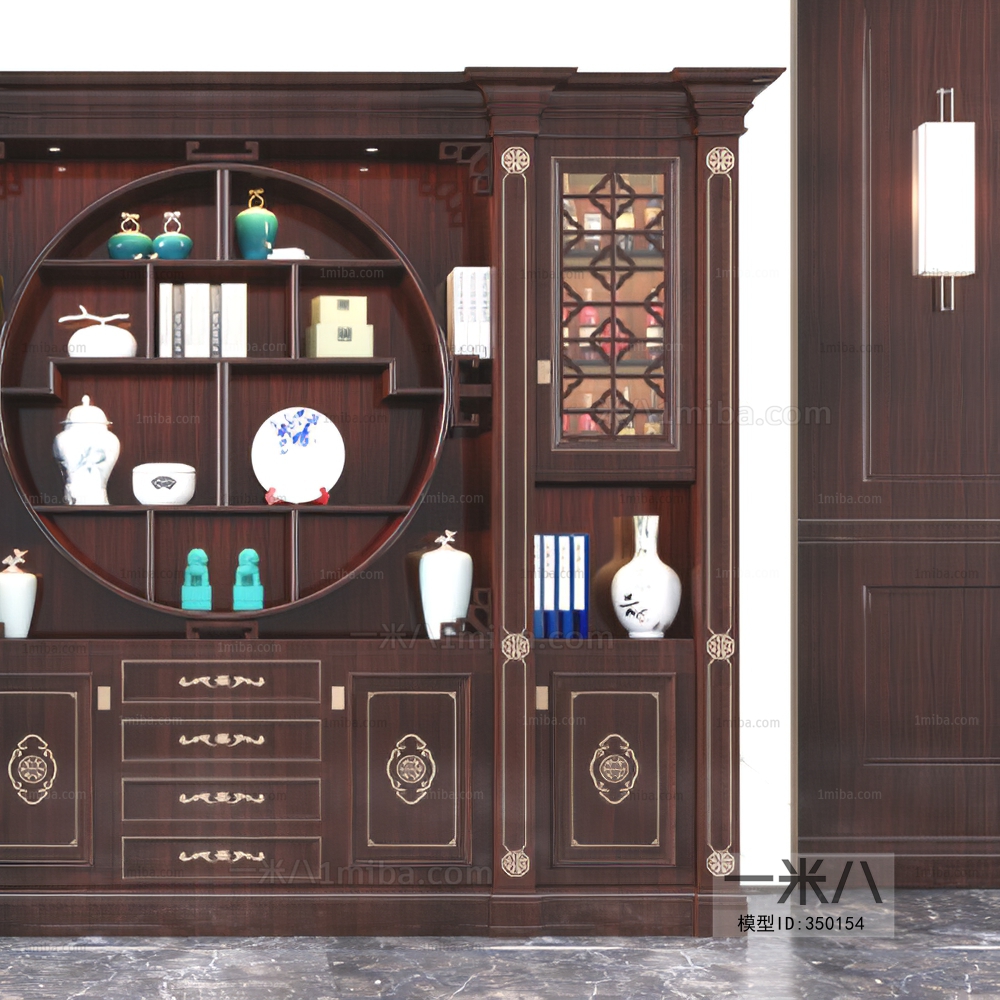 New Chinese Style Wine Cabinet