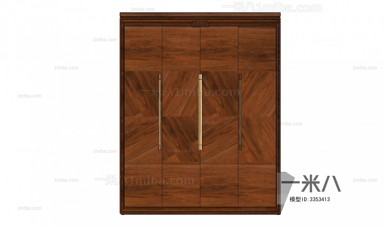 中式实木衣柜