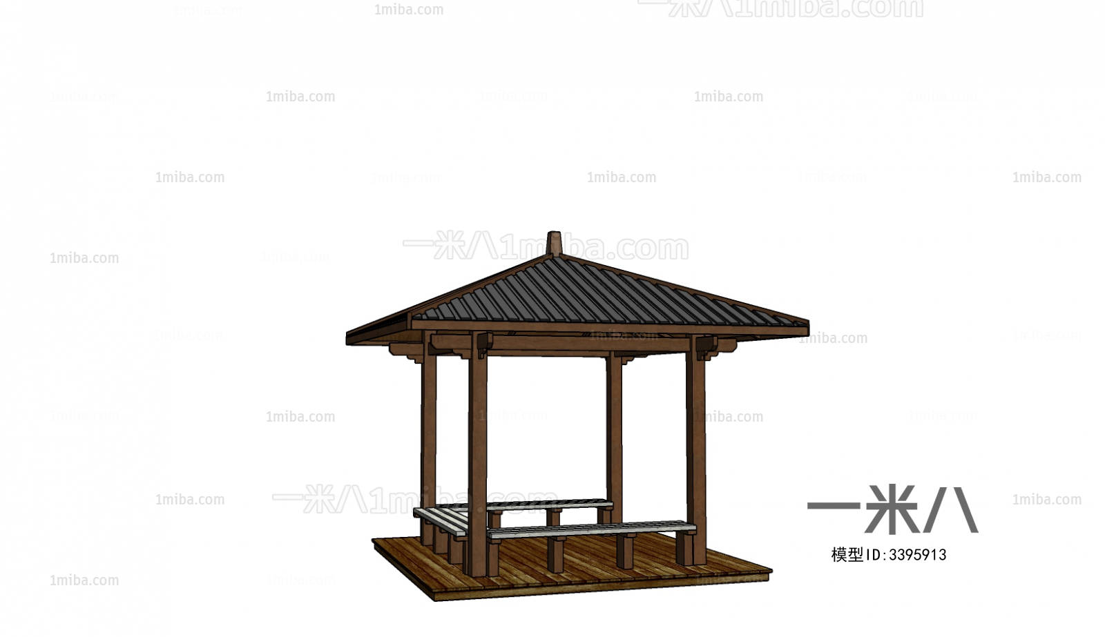 中式古建筑亭子