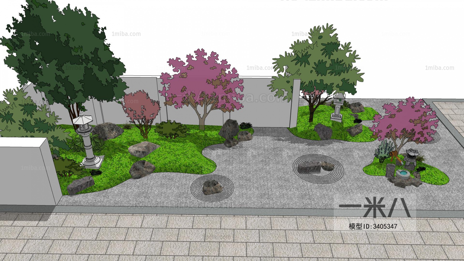 New Chinese Style Courtyard/landscape