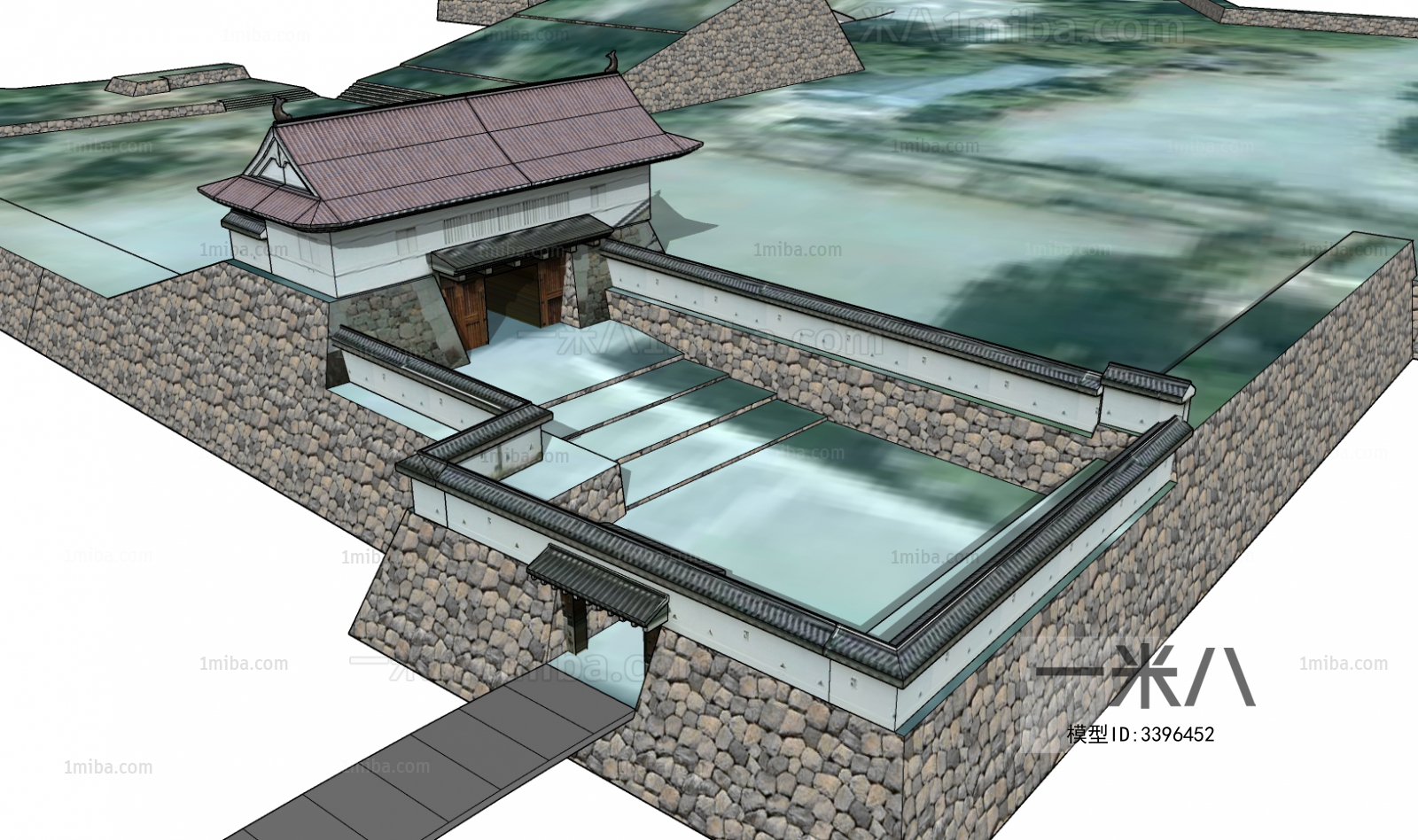 Japanese Style Ancient Architectural Buildings