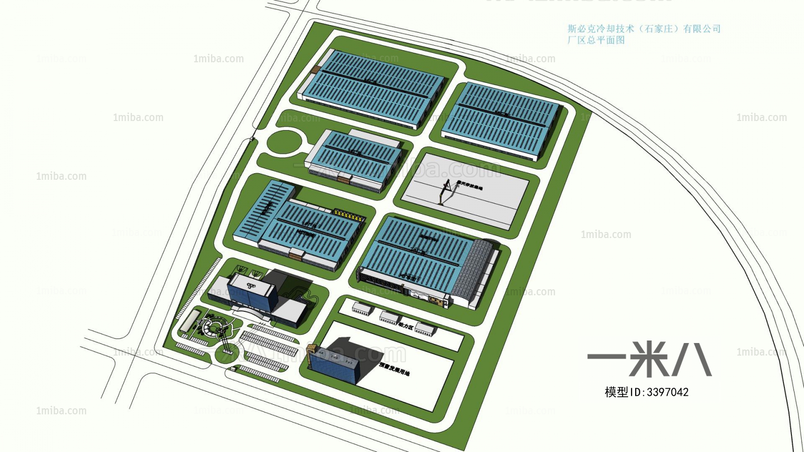 Modern Architectural Bird's-eye View Planning