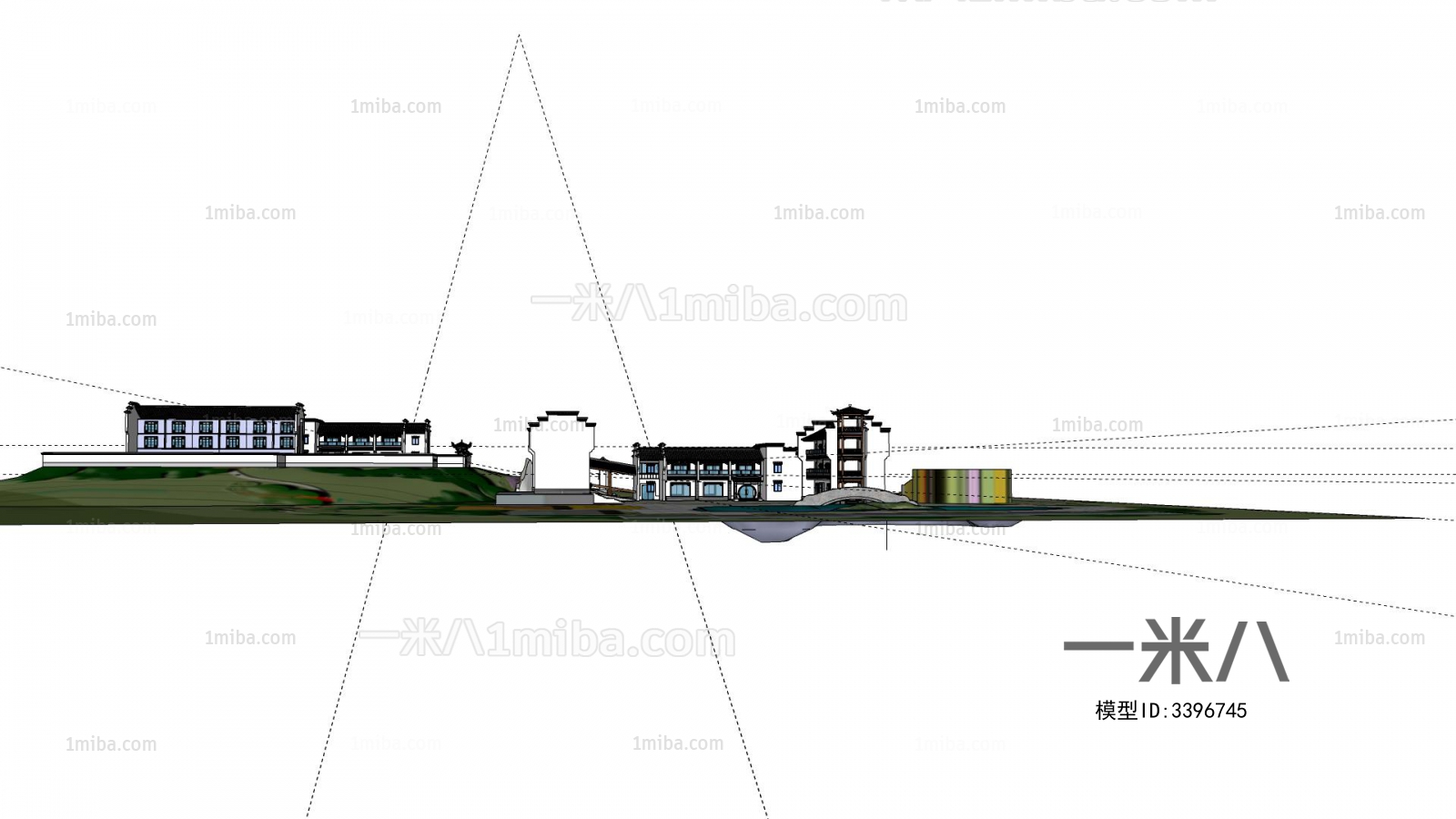 Modern Architectural Bird's-eye View Planning