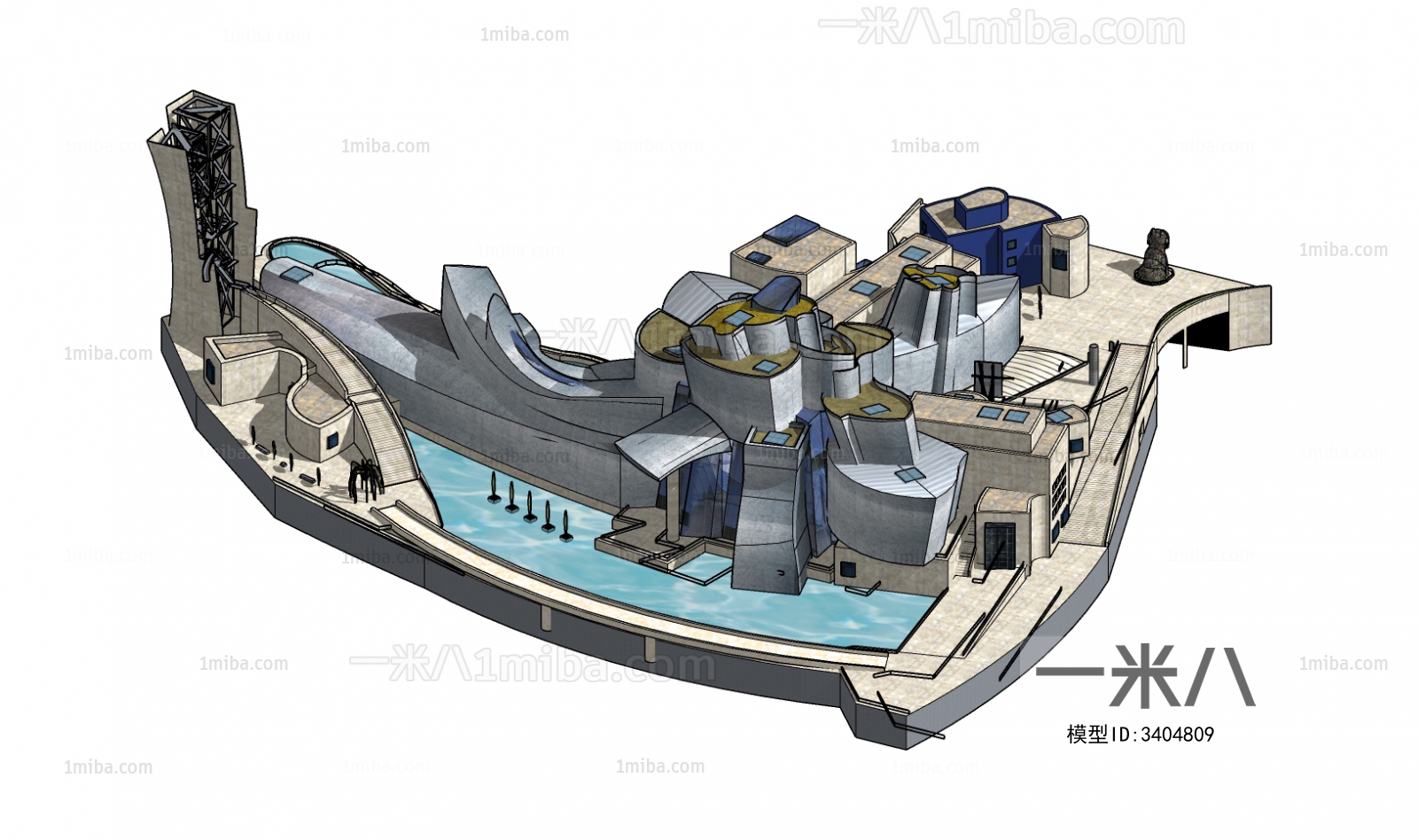 Modern Architectural Bird's-eye View Planning