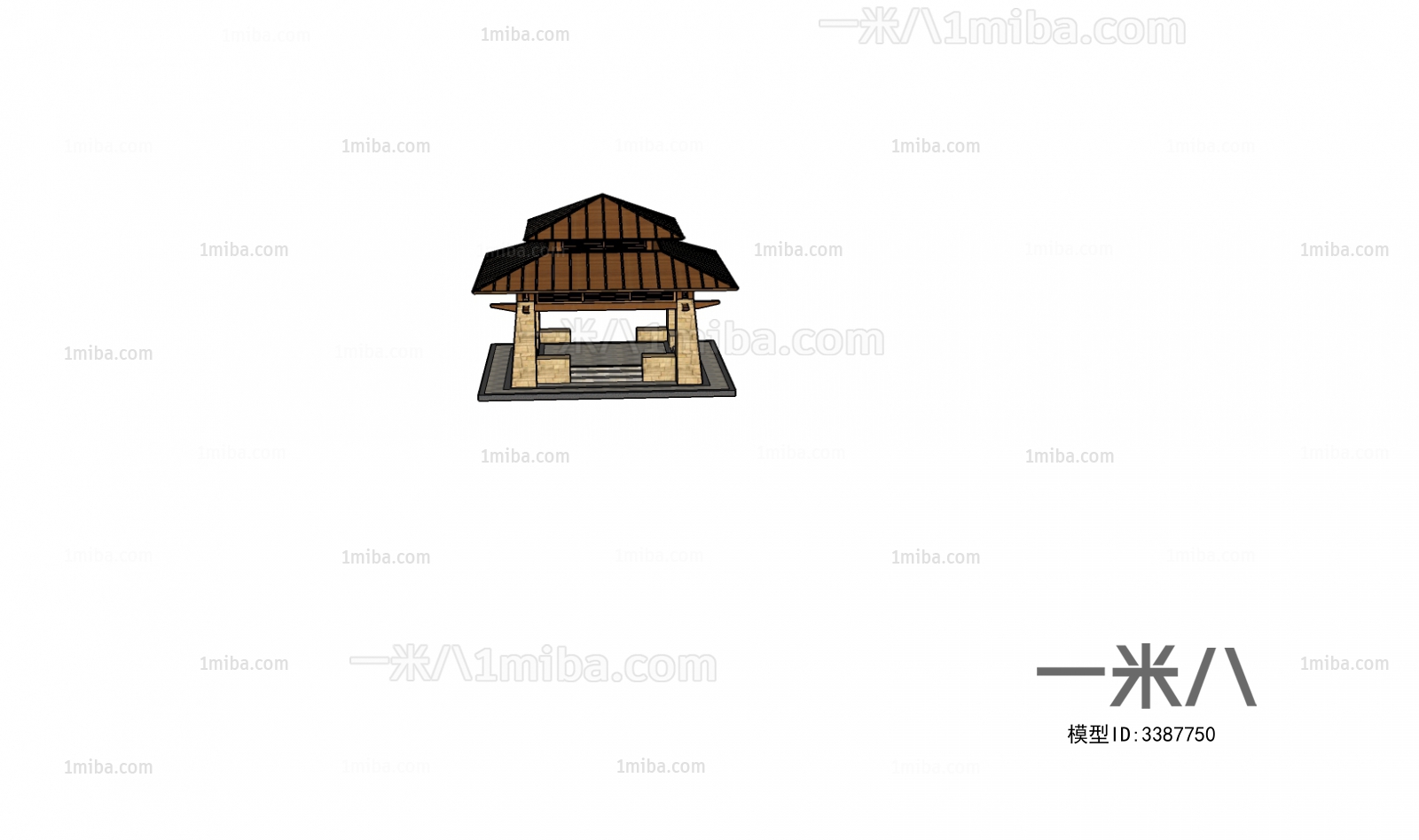 New Chinese Style Ancient Architectural Buildings
