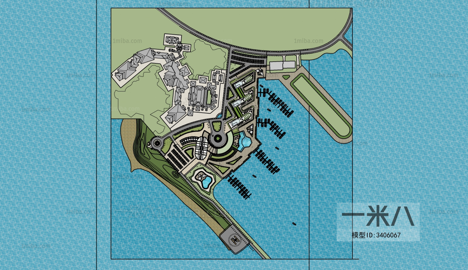 Modern Architectural Bird's-eye View Planning