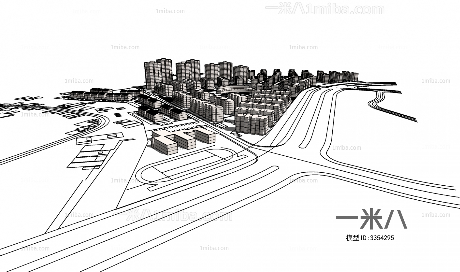 Modern Architectural Bird's-eye View Planning