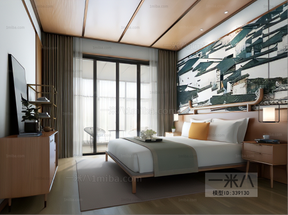 New Chinese Style Bedroom