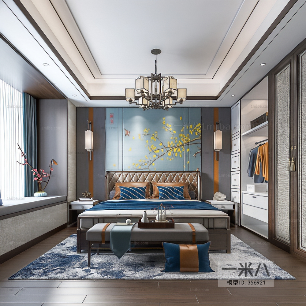 New Chinese Style Bedroom