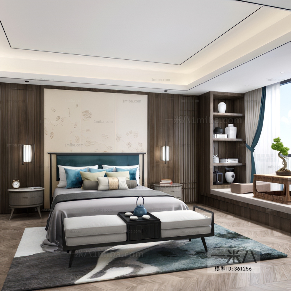 New Chinese Style Bedroom