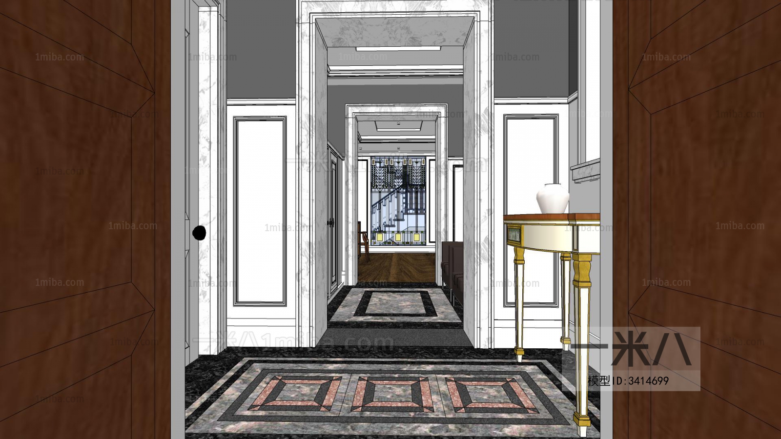 New Classical Style Hallway