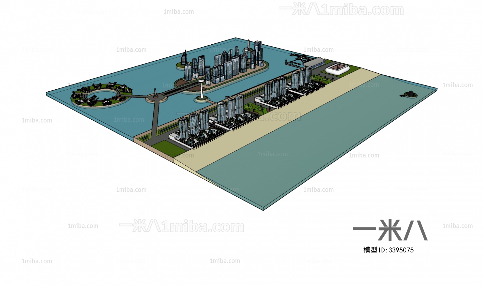 Modern Architectural Bird's-eye View Planning