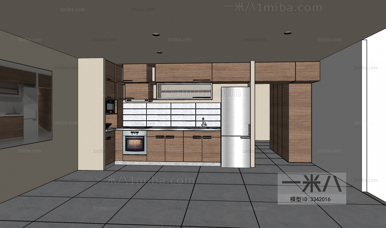 Modern Kitchen Cabinet Sketchup Model Free Download Model ID   5e48287d4a55025b116f375a1c63eae0 