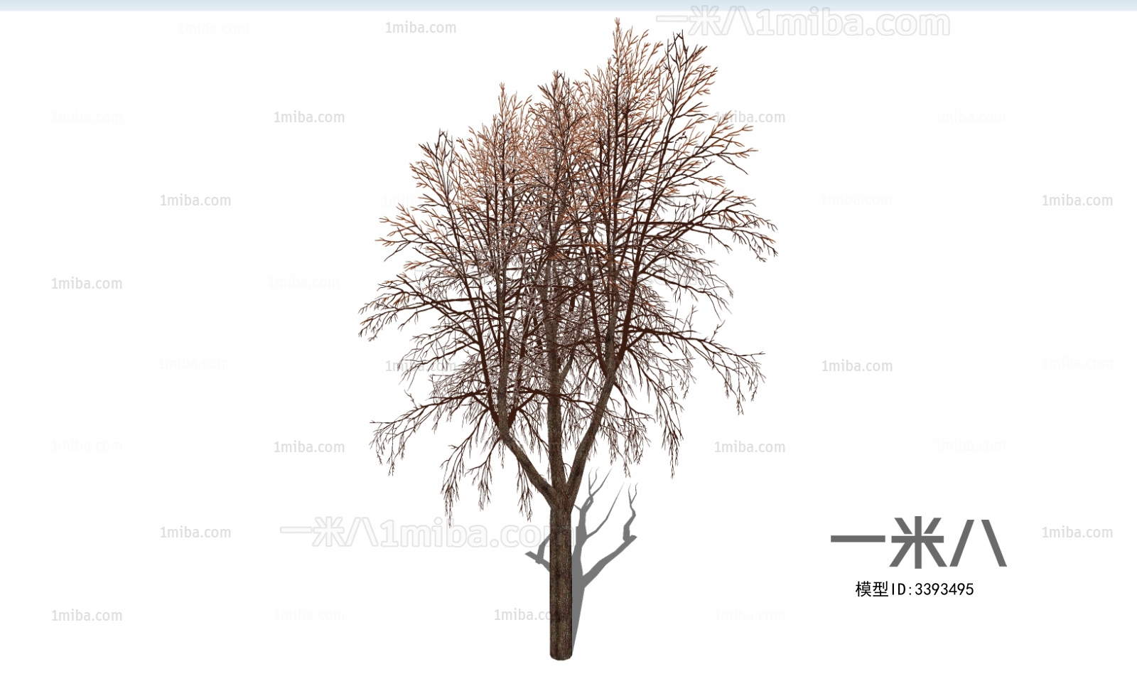 现代冬季树