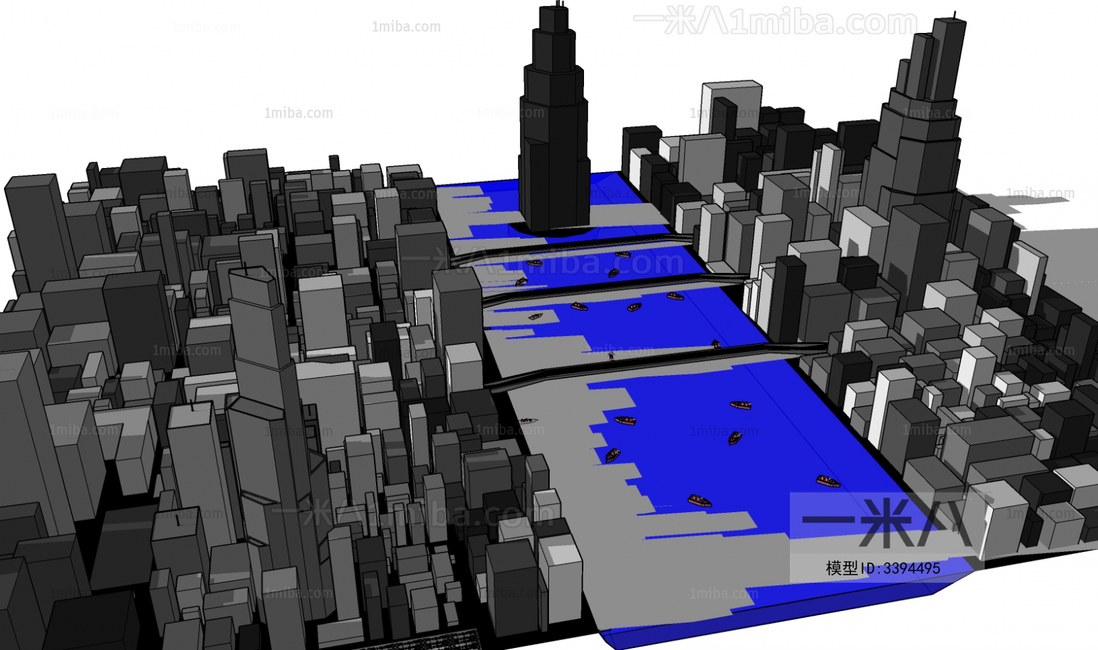 Modern Architectural Bird's-eye View Planning