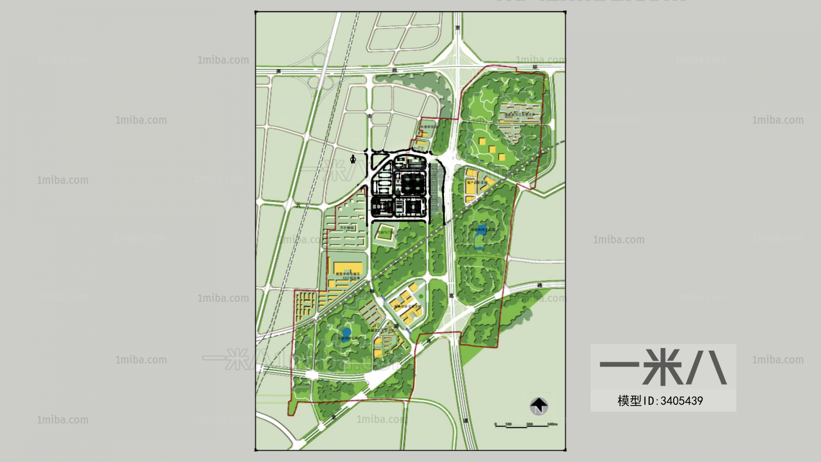 Modern Architectural Bird's-eye View Planning